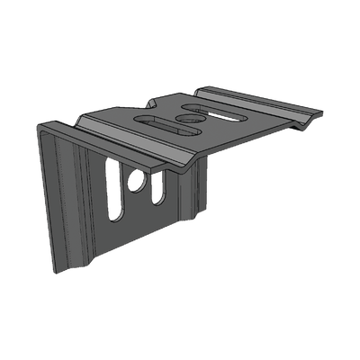 Ménsula económica MallaFils, para montaje en pared, para anchos de charola de 50 mm, con acabado electrozinc