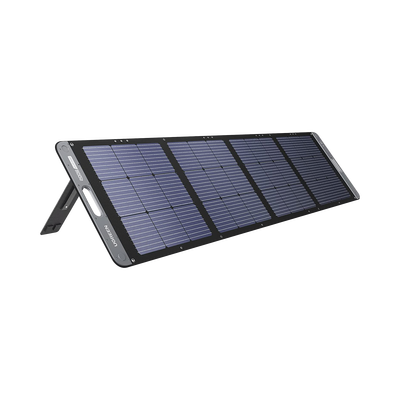 Panel Solar Plegable 200W / Recomendado para el Power Station Portable de 1200W UGREEN /  Alta Eficiencia de Conversión / Alineación Inteligente de la Luz Solar / Resistente Al Agua y Duradero / Inc