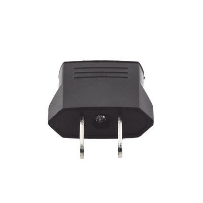 Adaptador de enchufe europea a americano, Calidad PREMIUM @ 6 A ; 110 - 250 Vca