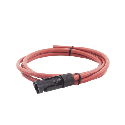 Cable Fotovoltaico, 1.5 m, Rojo, Calibre 10 AWG con Terminal MC4-M en un Extremo