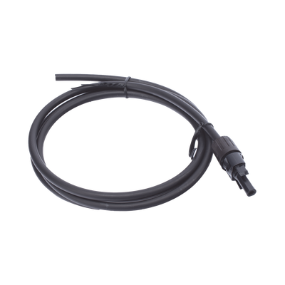 Cable Fotovoltaico 1.5 m, Negro, Calibre 10 AWG con Terminal MC4-H en un Extremo