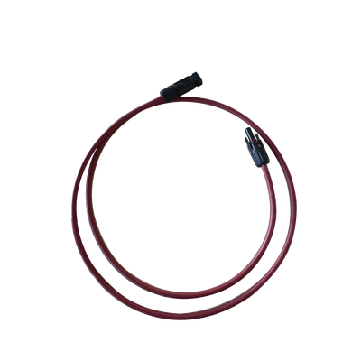 Cable Fotovoltaico, 1 m, Rojo, Calibre 10 AWG con Terminal MC4-M en ambos extremos