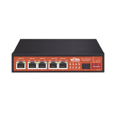 Controlador Solar de 5A con Switch PoE /  1 Puertos Gigabit PoE 802.3 bt / 2puertos PoE 802.3 af/at con 2 Puertos PoE Pasivo 24 Vcc / 1 Puerto SFP / No administrable