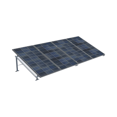 Montaje de piso de Alta Resistencia para Instalación de 4 Paneles Solares de hasta 1300 x 2400 mm (Revisar módulos compatibles)