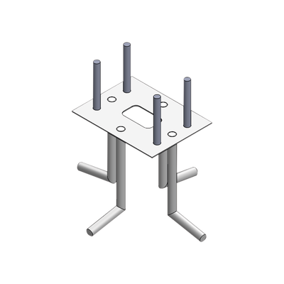 Ancla Para Sujeción al Piso Compatible con Todas las Barreras Vehiculares XB, XBF y XBS