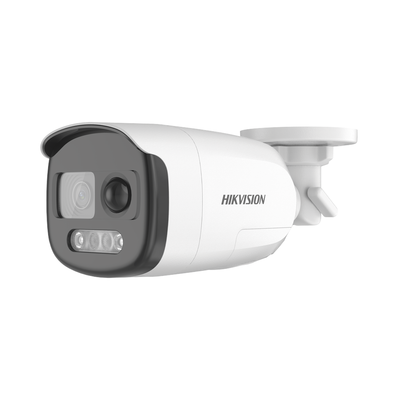 Bala TURBOHD 2 Megapixel (1080p) / Imagen a Color 24/7 / Lente 2.8 mm / Luz Blanca 40 mts / IP67 / Sensor PIR / Sirena Integrada / Estrobo ROJO - AZUL / WDR 130 dB 