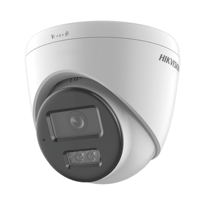 Domo IP 4 Megapixel / Lente 2.8 mm / Dual Light (30 mts IR + 30 mts Luz Blanca) / Micrófono Integrado / Antivandálico IK08 / ACUSENSE Lite / Exterior IP67 / H.265 / PoE / ONVIF / Micro SD