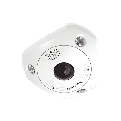 Fisheye IP 6 Megapixel / 180° - 360° / DEWARPING / WDR 120 dB / Exterior IP67 / IK10 / 15 mts IR / Entrada y Salida de Audio y Alarma / Múltiples Vistas / microSD