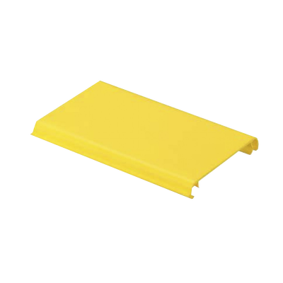 Tapa Con Bisagra a Presión Para Canaleta FiberRunner™ FR4X4YL2, de PVC Rígido, Color Amarillo, 2 m de Largo