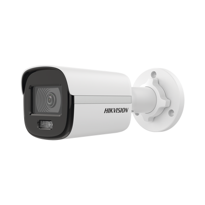 Bala IP 2 Megapixel / Imagen a Color 24/7 / PoE / Lente 2.8 mm / Luz Blanca 30 mts / Exterior IP67 / dWDR