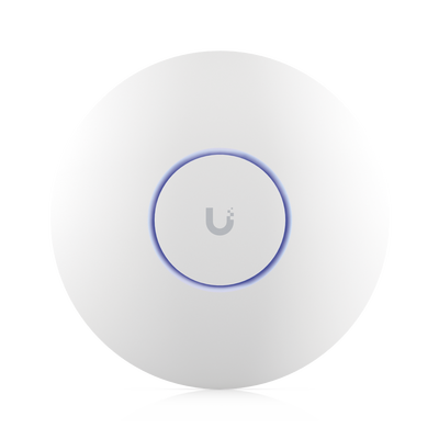 Punto de Acceso UniFi WiFi 6E Enterprise, alta densidad, hasta 600 usuarios, Mu-MIMO 4x4, bandas 2.4/5/6 Ghz, (1) puerto RJ45 2.5G (POE+)