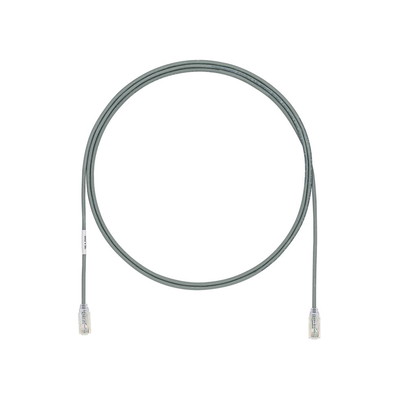 Cable de Parcheo UTP Cat6A, CM/LSZH, Diámetro Reducido (28AWG), Color Gris, 3ft