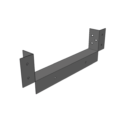 Conector de Escalera de Aluminio a Tablero (Caja) / Peralte 3 1/4" / Ancho 6" / Incluye Tornillería 