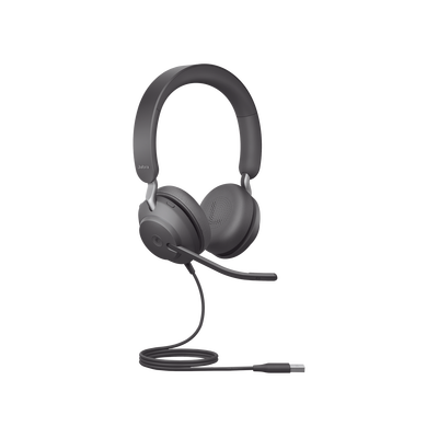 Jabra Jabra Evolve 2 40SE, Auricular stereo versión MS con aislamiento de ruido, conexión USB-A y indicador de ocupado (Busylight) (24189-999-999) 