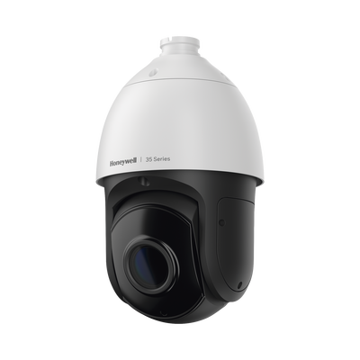 PTZ IP 5 Megapixel / 30X Zoom / 150 mts IR / H.265 / IA (Filtro de Humanos y Vehiculos) / Merodeo / PoE+ / Exterior IP67 / IK10 / ONVIF / NDAA / Serie 35 / Honeywell Security