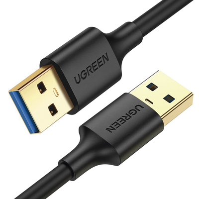 Cable USB-A 3.0 a  USB-A 3.0 / 3 Metros / Macho a Macho / Conector Niquelado / Núcleo de Cobre Estañado / Blindaje Múltiple / Velocidad 5Gbps / No Requiere Controlador / Compatible con USB 2.0 Y US