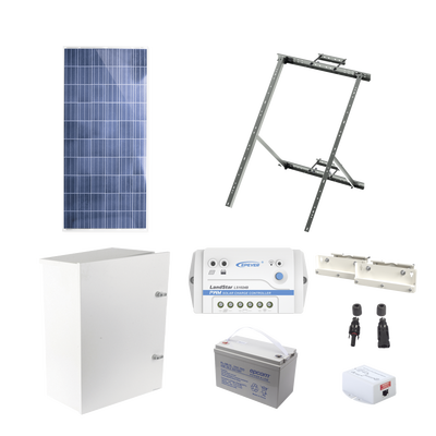 Kit Solar de 14 W con PoE Pasivo 24 Vcc para un radio de Ubiquiti airMAX o Cambium ePMP