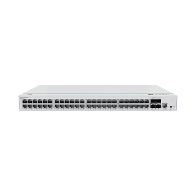 HUAWEI eKit - Switch Gigabit Administrable PoE Capa 2 / 48 puertos 10/100/1000 Mbps (PoE) / 4 Puertos SFP+ Uplink / 380W / PoE Perpetuo / Administración Nube Gratis