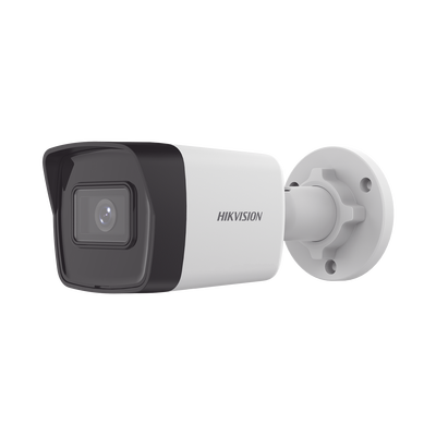 Bala IP 2 Megapixel / Lente 2.8 mm / ACUSENSE Lite (Detección de Movimiento en Humanos) / Micrófono Integrado / 20 mts IR EXIR / Exterior IP67 / H.265+ / PoE / ONVIF