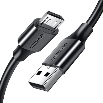 Cable USB-A a Micro USB | 2 Metros | Tecnología de Carga Rápida Qualcomm / QC 3.0/2.0 | Recarga hasta 18W | Transmisión de Datos hasta 480Mbps | Tecnología de Carga Segura | Hasta 5,000 Flexiones 