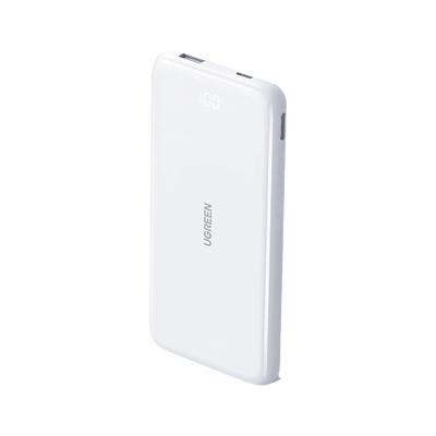 PowerBank Ultra Delgado 10000mAh |  Dos Puertos | USB-A + USB-C | PD 3.0 20W | QC3.0 22.5W | FCP | AFC | Entrada/Salida USB-C (Carga y Alimentación) | Salida USB-A (Carga) | Pantalla Inteligente | Co