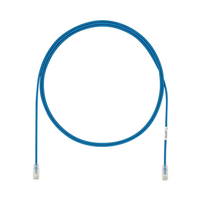 Cable de Parcheo UTP Cat6A, CM/LSZH, Diámetro Reducido (28AWG), Color Azul, 43ft