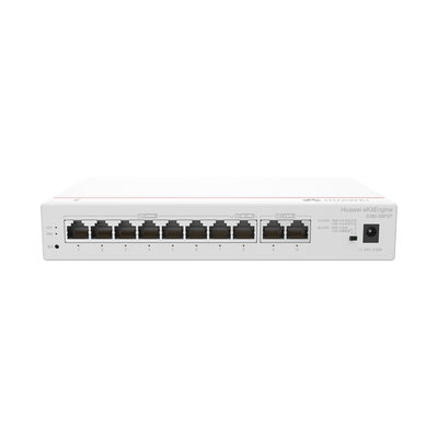 HUAWEI eKit - Router Multi-Servicio / 1 puerto 10/100/1000 Mbps(WAN) / 1 puerto 10/100/1000 Mbps(WAN/LAN) PoE / 7 puertos 10/100/1000 Mbps(LAN) PoE / 124W / Rendimiento 2 Gbps / Controla hasta 64 APs 