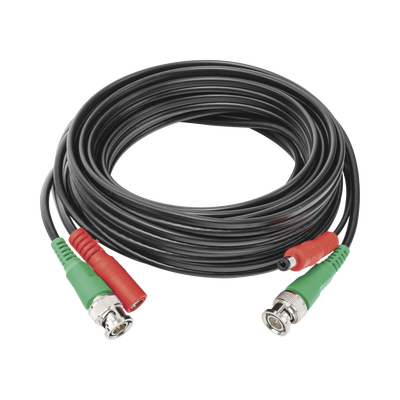 Cable coaxial ( BNC RG59 ) + Alimentación / SIAMÉS / 5 Metros / 100 % COBRE / Para Cámaras 4K  / Uso interior y exterior