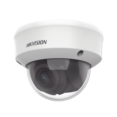 Domo TURBOHD 2 Megapixel (1080p) / Lente Varifical 2.7 a 13.5 mm / 40 mts IR EXIR / Exterior IP67 / IK10 / WDR 120 dB / Ultra Baja Iluminación / 12 Vcc