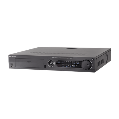 DVR 16 Canales TurboHD + 4 Canales IP / 4 Megapixel / 4 Bahías de Disco Duro / 4 Canales de Audio / Videoanalisis / 16 Entradas de Alarma