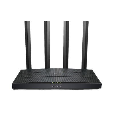 Router WiFi 6 AX 1500Mbps / MU-MIMO 2X2 y OFDMA / 1 Puerto WAN 10/100/1000 Mbps / 4 Puertos LAN 10/100/1000 Mbps / 4 Antenas Beamforming