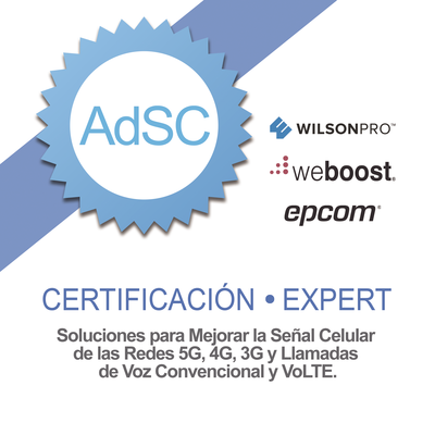 Certificación en Amplificadores de Señal Celular para Mejorar la Cobertura Celular Existente