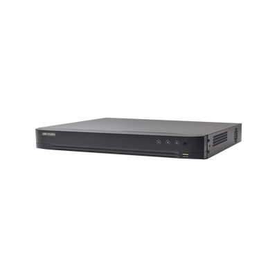 DVR 4 Megapixel / 16 Canales TURBOHD + 8 Canales IP / 1 Bahías de Disco Duro / 1 Canal de Audio / Salida de Vídeo en 4K