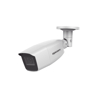 Bala TURBOHD 4 Megapixel / Lente Varifocal 2.8 mm a 12 mm / 40 mts IR EXIR / Exterior IP66 / 4 Tecnologías / dWDR