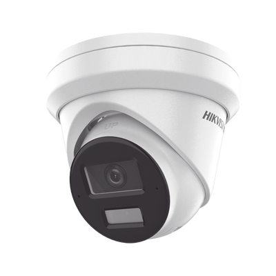 Turret IP 8 Megapixel (4K) / Lente 2.8 mm / 30 mts IR EXIR / Exterior IP66 / WDR 120 dB / PoE / ACUSENSE (Evita Falsas Alarmas) / Micrófono Integrado / Metal  / MicroSD / ONVIF / ACUSEARCH