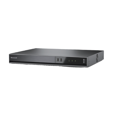 NVR 8 Megapixel (4K) / 16 Canales / 16 Puertos PoE+ / H.265 / 2 Bahías de Disco Duro (No incluidos) / ONVIF / NDAA / Soporta IA / Serie 35 / Audio y Alarmas I/O / Honeywell Security