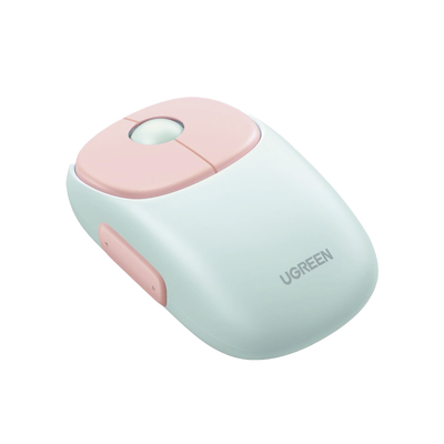 Mouse Inalámbrico FUN＋ / Recargable / 2.4G & Bluetooth / 4 Niveles de DPI / Clic Silencioso / Ergonómico / 5 Botones / Compatible con Windows, macOS 10.5, Android iOS Linux y Chrome OS / Color Ros