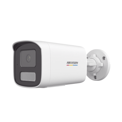 Bala IP 4  Megapixel / ACUSENSE Lite (Detección de Movimiento en Humanos y Vehículos)  / Lente 2.8 mm / Luz Blanca 50 mts / Imagen a Color 24/7 / Exterior IP67 /  WDR 120 dB / PoE / ONVIF 