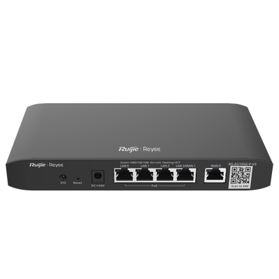 Router administrable cloud con 3 puertos LAN gigabit, 1 Puerto WAN gigabit y 1 puerto LAN/WAN gigabit configurable, hasta 100 clientes con desempeño de 600 Mbps asimétricos