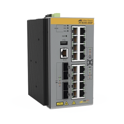 Switch Industrial Capa 3, 16x 10/100/1000T PoE+, 4x 100/1000X SFP (TAA compliant)