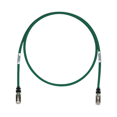 Patch Cord Cat6A, Blindado S/FTP, CM/LS0H, 25ft, Color Verde