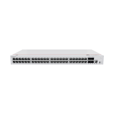 Switch Gigabit Administrable PoE Capa 3 / 48 puertos 10/100/1000 Mbps (PoE) / 4 Puertos SFP Uplink / 380W / PoE Perpetuo / iStack / Administración Nube Gratis