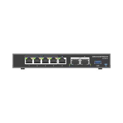 4 en 1: Firewall, Router, PBX IP, Switch Gigabit de 5 Puertos (4 PoE) y 2 Puertos SFP 2.5 Gigabit