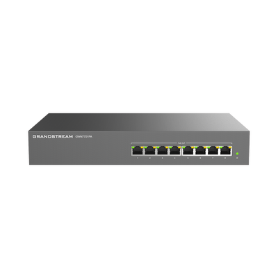 Switch PoE+ Gigabit No Administrable / 8 puertos 10/100/1000 Mbps / 8 puertos PoE+ /  hasta 145W