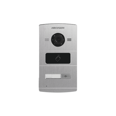 Frente de Calle IP 1.3 Megapixel / Lector de Tarjetas MIFARE para Función de Acceso / Compatible con Videoportero IP HIKVISION