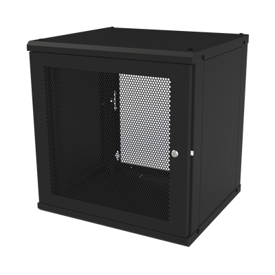 Gabinete de Pared Fijo, Puerta Perforada, Rack 19in,  de 12 Unidades de Rack