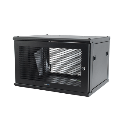 Gabinete Linkedpro de Montaje en Pared, de 19in, Puerta Perforada, 6 UR, 450 mm de Profundidad, Color Negro