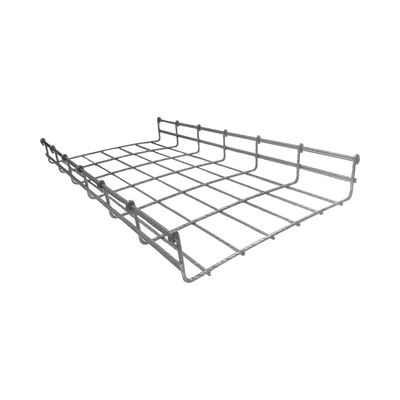Charola tipo Malla 54/300 mm BIMETÁLICA para Instalación en Exterior o Interior, Extrema Resistencia y Durabilidad. Hasta 258 cables Cat6 (Tramo de 3 metros)