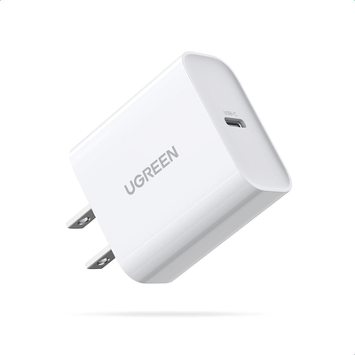 Cargador USB-C de 20W | 1 USB-C de Carga Rápida | QC4.0+ | PD3.0 | PPS | BC1.2| Carga Inteligente | Chip PWM | Múltiple Protección | Mayor Eficiencia Energética | Tamaño Compacto | Carcasa Ignifu