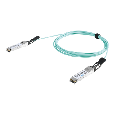 Cable AOC QSFP+ de 40 Gbps a 40 Gbps / Cable de fibra óptica Activo / Longitud: 2 metros 